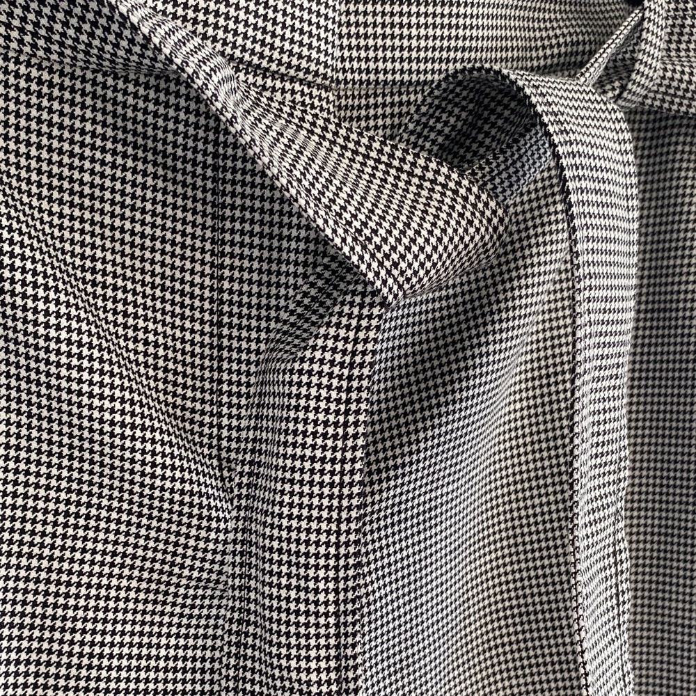 LOFT Devin Slim Black and White Houndstooth Pants - Picture 8 of 8